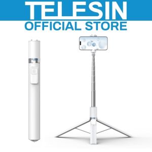 TELESIN 172cm Auto Opening Tripod Bluetooth Remote Phone Holder Selfie Stick