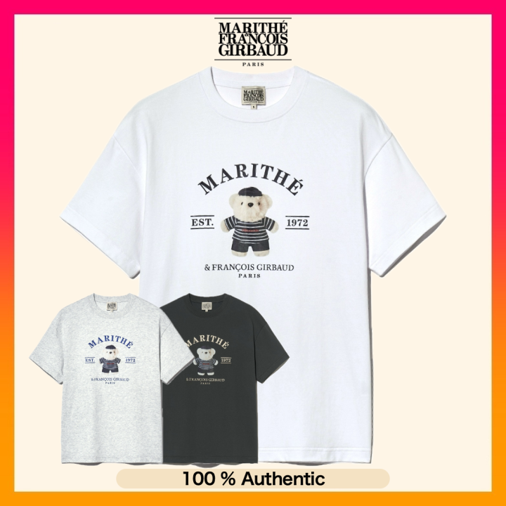 MARITHE FRANCOIS GIRBAUD Doodle Bear Image Graphic Tee