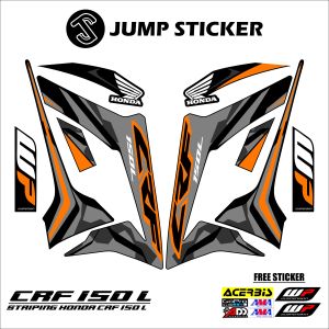 Stiker striping honda CRF 150 L grafis variasi 006