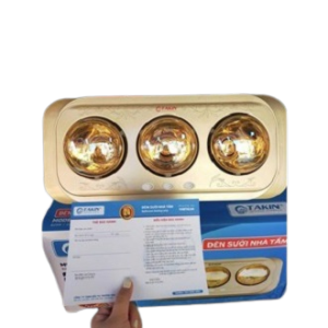 Đèn sưởi phòng tắm 3 bóng TAKIN TK104 sưởi nhà tắm TAKIN công tắc độc lâp từng bóng bảo hành 12 tháng Vinahome Plus