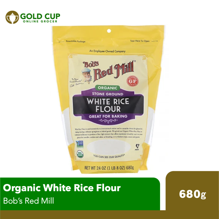 Bob Rice Food Bob's Red Mill Organic Stone Ground White Rice Flour 680g | Lazada PH