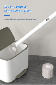 Wallmounted disposable toilet brush set special tool