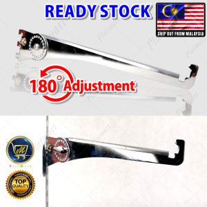 PlatMart - 1 Pcs 180° Adjustment AA UPRIGHT Shelf Braket 10 inche / 12 inche