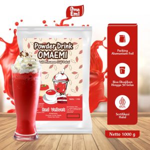 Bubuk Minuman Omaemi {RED VELVET} / {RED VELVET} 1kg / Jual Bubuk Minuman Aneka Rasa