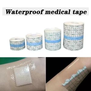1 Roll Waterproof Medical Tape Transparent Anti-allergic PU Film Wound Dressing Fixation Tape