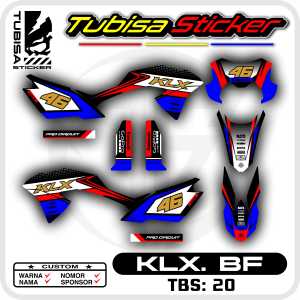Sticker Striping Kawasaki KLX BF G SE - Stiker Striping Variasi KLX BF G SE. TBS.SF.20