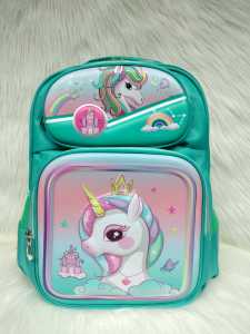 Tas Sekolah Unicorn Perempuan SD/Tas Ransel Sekolah Unicorn/Tas Sekolah Unicorn Rainbow Import