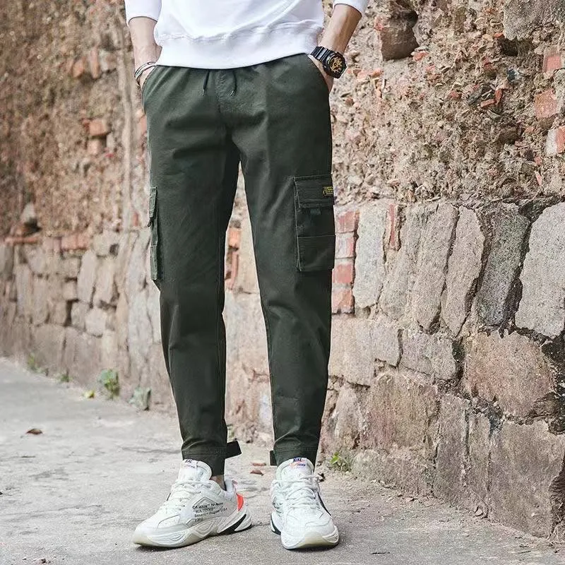 COCO KOREAN FASHION STYLE MENS Cargo Pants Jogger 6 Pocket For