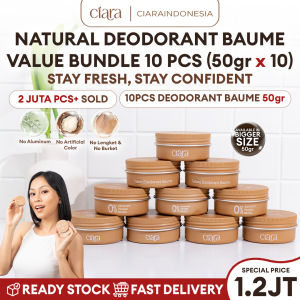 [Bundle 10Pcs] Ciara Natural Deodorant Penghilang Bau Badan dan Ketiak Natural Anti Odor 50Gr
