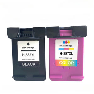 Compatible HP 853XL HP 857XL Ink Cartridges Replacement for HP K7108 K7208 K7408 8338 6848 2578 D5168 DeskJet OfficeJet Photosmart Printers Black ~600 Pages/Color ~450 Pages