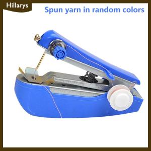 [Hillarys] 1 Set Mini Sewing Machine Fast Stitch Labor-saving Fabric Clothes Sewing Tools Handheld Portable Mini Manual Sewing Machine
