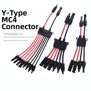 NEXTYOO Đầu nối miễn phí 2 đến 4/6/8 đầu nối năng lượng trời 10AWG Nhánh chữ Y Dụng cụ lắp đặt tấm pin năng lượng trời. 3 kiểu dáng Bộ chia tấm pin trời Phụ tùng và phụ kiện cho thuyền và xe RV