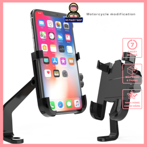 Kẹp Điện Thoại Gắn Xe Máy C2 Chống Rung Giảm sốc Chất liệu hợp Tương thích điện thoại từ 4-7inch