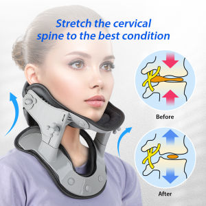Hailicare Heating Neck Cervical Traction Device Adjustable Collar Cervical Neck Stretcher Spine Corrector Neck Brace Support apparatus