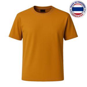 เสื้อคอกลม แขนสั้น ยี่ห้อ Babalance ซับเหงื่อ เนื้อนิ่ม ยิ่งใช้ยิ่งนิ่ม คอตต้อน TC "สีน้ำตาล"