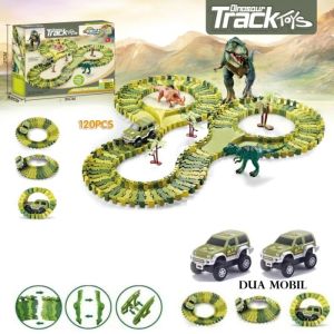 TokoYoyo Mainan Anak Track Mobil Dinosaurus Rel Kereta Api Laki Laki Jumbo Edukatif Kado Ulang Tahun