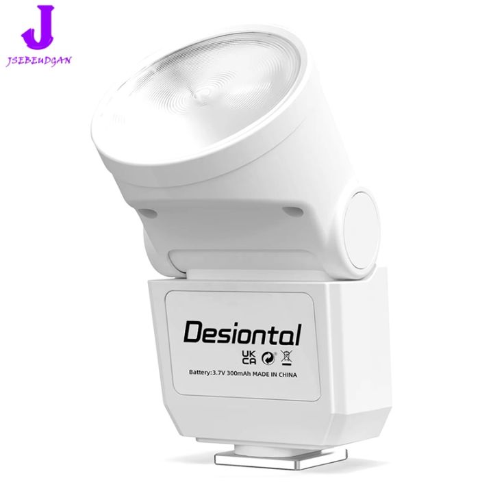 Type-C Charging F02 Mini Flash 6500K Color Temperature for DSLR Cameras ...