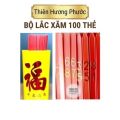 Ống xăm 100 thẻ Quan Âm gồm ống đựng. 