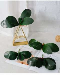 Com bo sỉ 10 cụm Lá lan hồ điệp dùng cắm chậu lan thật hoặc lan giả chất liệu cao su mềm đẹp như lá thật /Cây giả