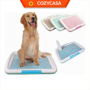 【COZYCASA】Pet Toilet Pee Tray with Removable Grid Training Pad Holder