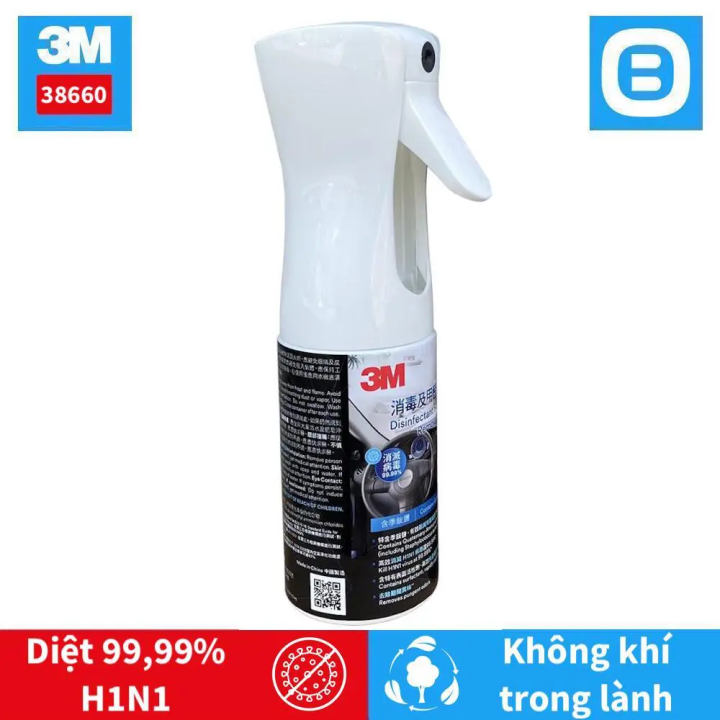3M 38660 Disinfectant Formaldehyde Removal Spray, Diệt khuẩn khử mùi ...