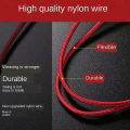 【3 In 1】Fast Charger Cable Charge Cord Nylon USB Charging Wire for Samsung Xiaomi Huawei Iphone Etc. 