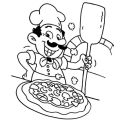 Bánh Pizza - Set 20 Tờ Tranh Tô Màu A4 A5 Dành Cho Màu Sáp, Màu Chì - TRANH TÔ MÀU COLOR LAND. 