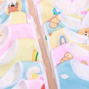 Slaber Bayi Tahan Air Makan Siang Makan Malam Menyusui Celemek Handuk Bandana Kartun Bernapas Bib Lucu Kain