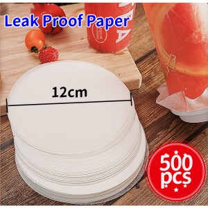 500Pcs Milk Tea Leak Proof Paper 11.5cm Disposable Milk Tea Sealing Film