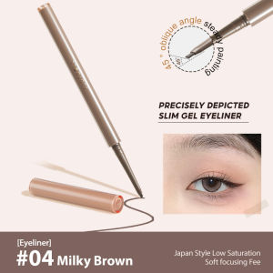 Judydoll Slim Gel Eyeliner Smooth Waterproof Smudge-proof Long-lasting Brown 0.06g