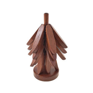 Solid Wood Insulation Mat Japanese Style Creative Table Mat Anti-scalding And High Temperature Resistance Pot Mat