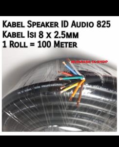 Kabel speaker ID Audio 825 kabel IDaudio 825S kabel speaker 8 jalur 8x2.5 dijual eceran
