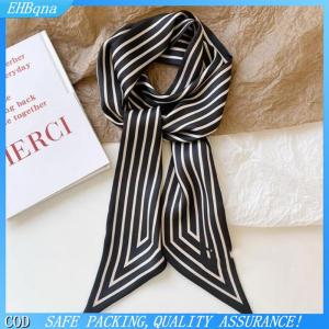 COD Headband kết thúc tốt đẹp Nữ khăn quàng cổ Sọc Pháp phong cách Hàn Quốc nhỏ dài khăn tóc Phụ kiện túi trang trí nội thất