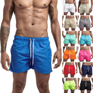 Man Swimwear Swim Shorts Trunks Beach Board Shorts With Mesh Swimming Pants Swimsuits Mens Running Sports Surffing Shorts