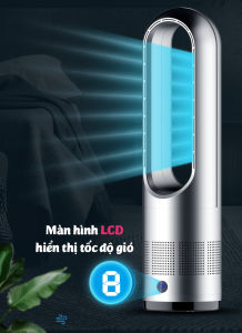 Bảo hành 2 năm - Quạt không cánh công nghệ Nhật KJapan Pure Cool UML-018 kèm điều khiển 8 tốc độ gió xoay đảo chiều hẹn giờ