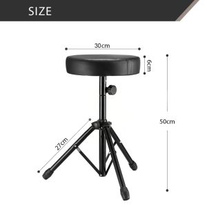 Bansid Melodic Drum Stool Throne Seat Chair Folding Padded Rotatable for Kids Adults