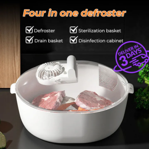 Quick Defrosting Tray 4 in 1 Defroster Multi-Functional Thawer Fast Food Thawing Box USB Rechargeable UVC Sterilizat Fast Defrosting