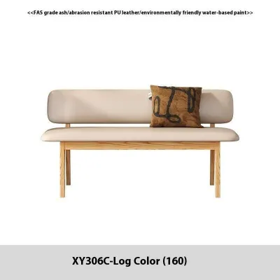 Benches Chairs Solid Wood Nordic Soft Pack Long Bench Restaurant With Backrest Home Leisure Small Apartment Shoe Changing