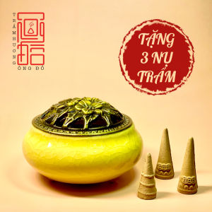 Lư Sứ Xông Nhang Trầm Hương Tặng 3 Nụ Trầm Hương Trải Nghiệm