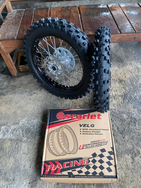 Paket%20Roda%20RBT%20KLX%20Velg%20Scarlet%20%20Ukur%20160/185-17%20-%20Ban%20Primax%20Baru%20Plus%20Disc%20+Gear%20-%20Image%205