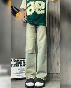 quần bò jean nam baggy cạp cao ống rộng cao cấp đẹpchất jean dày không co giãn đứng form tôn dáng dễ phối đồ