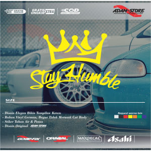 SH2 Sticker stayhumble sticker mobil stayhumble stiker cutting stiker adam store