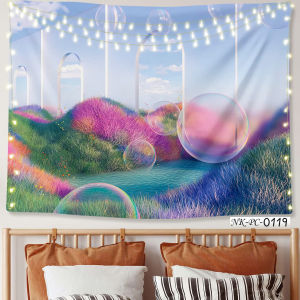 (Tặng đinh móc+keo dán) Tranh vải treo tường backdrop phong cảnhthiên nhiên thiết kế theo yêu cầu