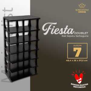 KINGDOM rak sepatu fiesta Doublet/rak serbaguna/rak sepatu kingdom/4 susun/5 susun/6 susun/7 susun/8 susun/2 tower