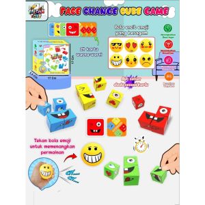 Smile - Mainan Face Change Cube Game Mainan Susun Ekspresi Muka Puzzle Game Fun Game Family Game