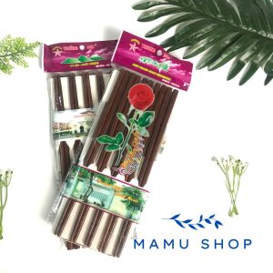 Đũa ăn cơm cao cấp đũa gỗ Cẩm lai Trường Sơn Mamu shop gắp không trơn không hôi mùi sơn M21F
