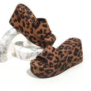 Plus Size Wedge Sandals For Women 2026 Summer New Platform Thick-Soled Slide Sandals