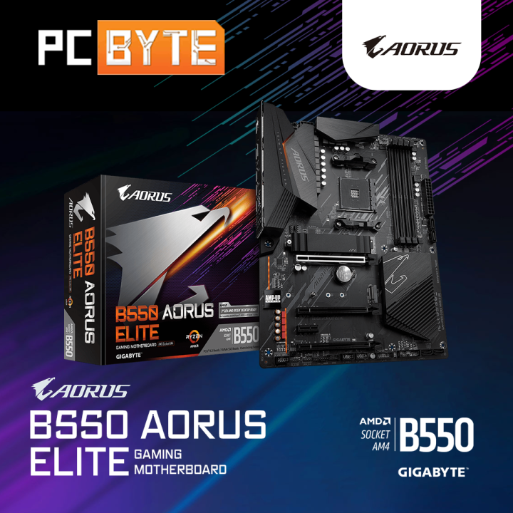 GIGABYTE B550 AORUS ELITE ATX AM4 ATX Motherboard Lazada