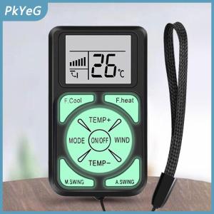 PkYeG Mini xách tay Luminous phổ LCD A C điều khiển từ xa phát sáng trong bóng tối Tương thích với tất cả các điều hòa không khí lớn