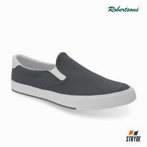 Robertsons Canvas Mens Shoes Noze Gray/White